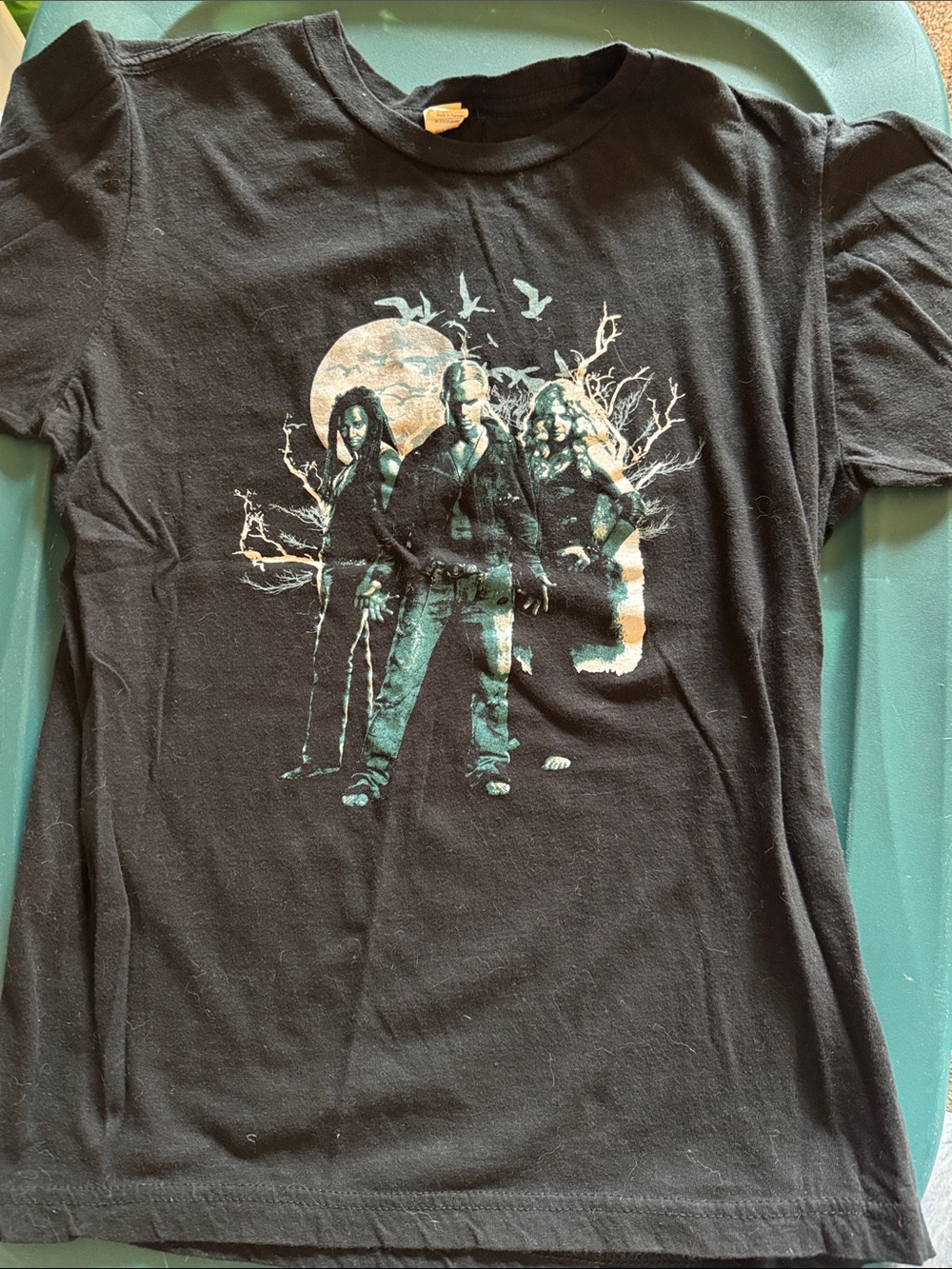 Women’s TwilightT-Shirt with Teal Print